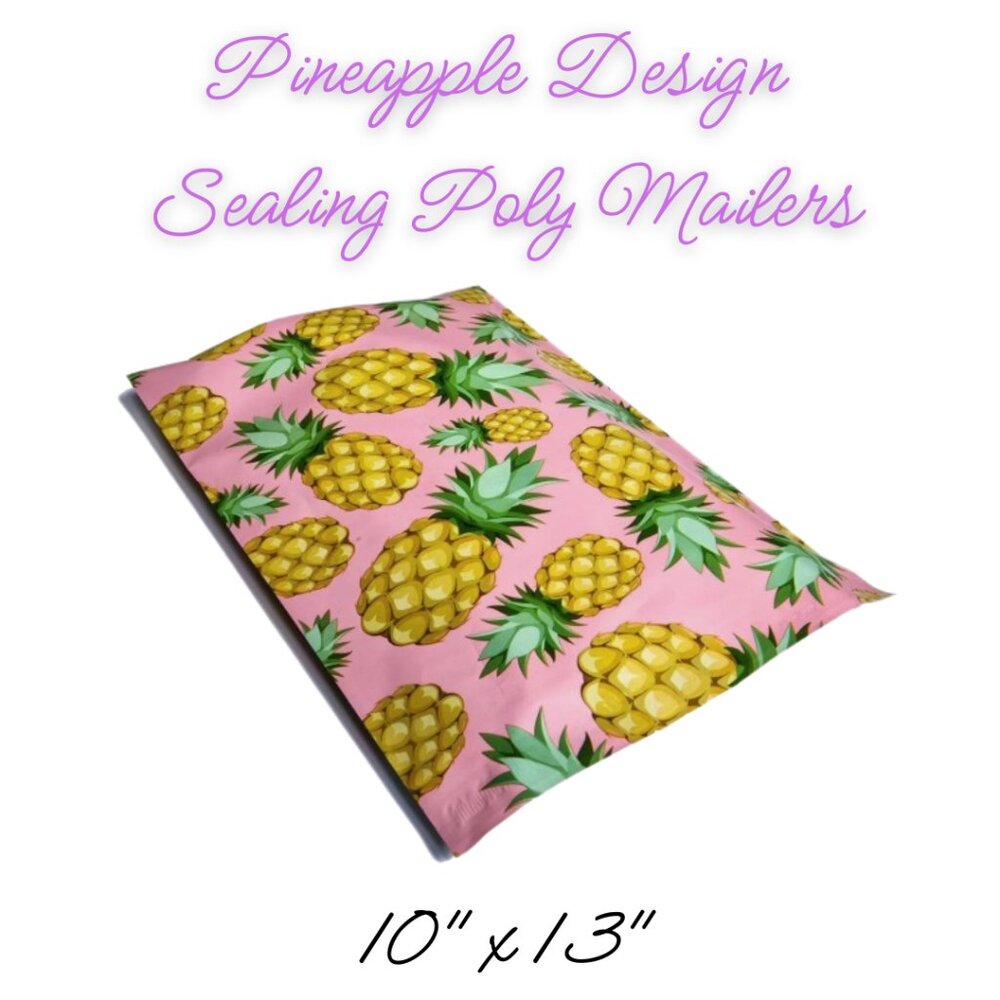 Pineapple Design Poly Mailers Qty 20 Size 10x13